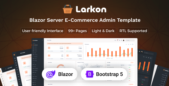 Larkon - Blazor Server Ecommerce Management Admin & Dashboard Template Larkon - Blazor Server Ecommerce Management Admin & Dashboard Template