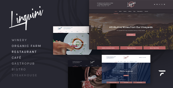 Linguini - Restaurant WordPress Theme Linguini - Restaurant WordPress Theme