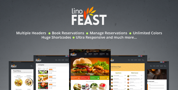 LinoFeast: Restaurant Responsive WordPress Theme LinoFeast: Restaurant Responsive WordPress Theme