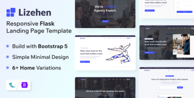 Lizehen - Landing Page Flask Template