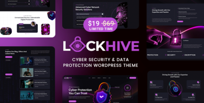Lockhive - Cyber Security & Data Protection WordPress Theme
