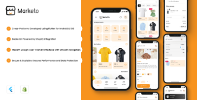 Marketo Flutter eCommerce App with Shopify Integration
