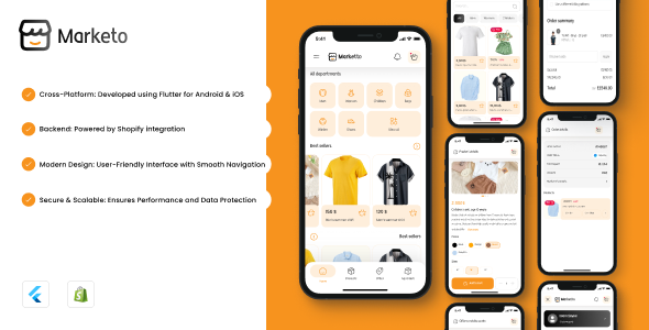 Marketo Flutter eCommerce App with Shopify Integration Marketo Flutter eCommerce App with Shopify Integration