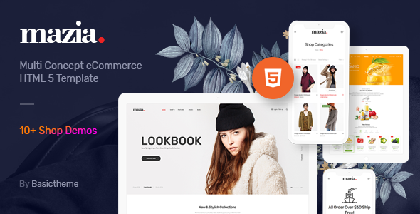 Mazia - Clean Minimal eCommerce HTML5 Template Mazia - Clean Minimal eCommerce HTML5 Template