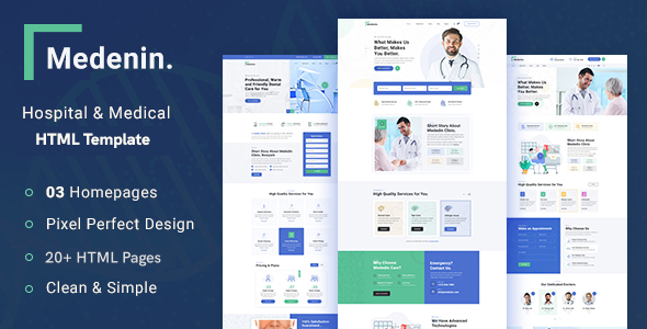 Medenin — Medical & Health Website Template Medenin — Medical & Health Website Template