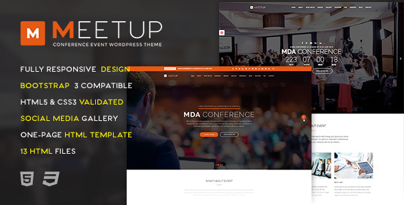 Meetup - Conference Event HTML Template Meetup - Conference Event HTML Template