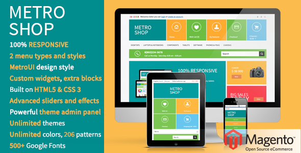MetroShop – Responsive Magento theme! MetroShop – Responsive Magento theme!
