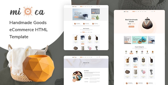 Mioca - Handmade Goods eCommerce HTML Template Mioca - Handmade Goods eCommerce HTML Template