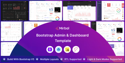 Mirbal - Bootstrap Admin & Dashboard Template