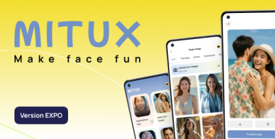 Mitux - AI Face Art React Native EXPO App Template