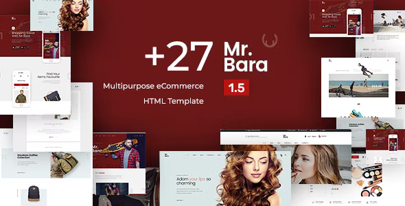 Mr.Bara - Multipurpose Bootstrap eCommerce HTML Template Mr.Bara - Multipurpose Bootstrap eCommerce HTML Template