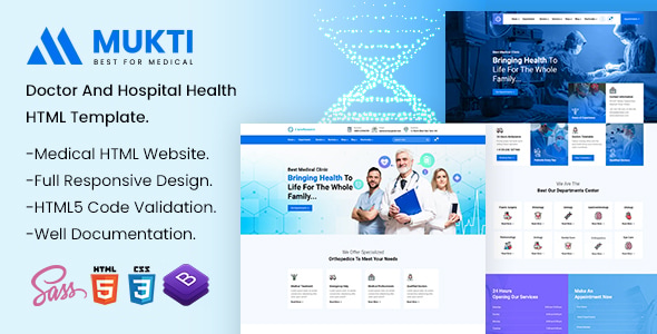 Mukti - Hospital Health HTML Template Mukti - Hospital Health HTML Template
