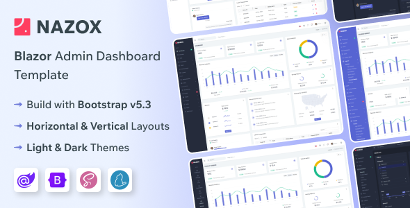 Nazox - Blazor Server Admin & Dashboard Template Nazox - Blazor Server Admin & Dashboard Template