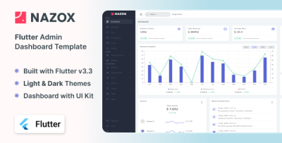 Nazox - Multipurpose Flutter Admin Dashboard Template