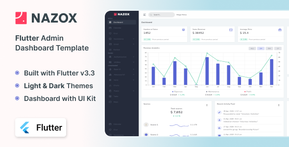 Nazox - Multipurpose Flutter Admin Dashboard Template Nazox - Multipurpose Flutter Admin Dashboard Template