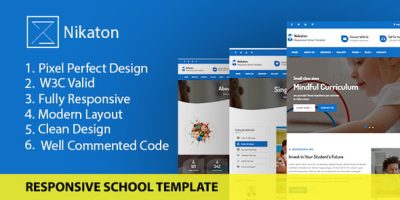 Nekaton - Responsive School & kindergarten Template