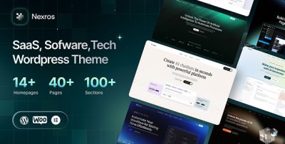 Nexros - SaaS & AI Agency WordPress Theme