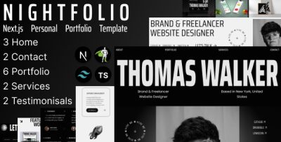 Nightfolio - Next.js Personal Portfolio Template