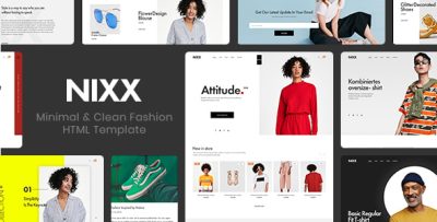 NIXX - Minimal & Clean Fashion HTML Template
