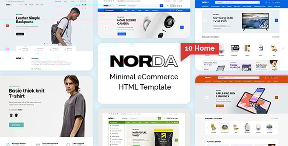 Norda - Minimal eCommerce HTML Template Norda - Minimal eCommerce HTML Template