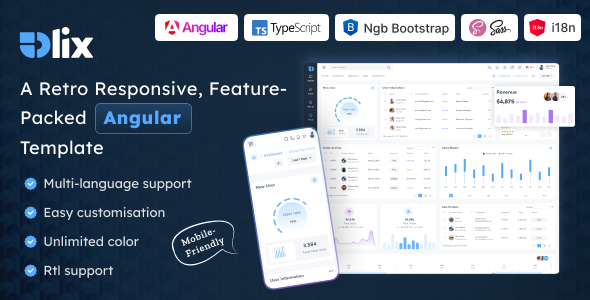 Olix – Angular 20 Admin Dashboard Template Olix – Angular 20 Admin Dashboard Template