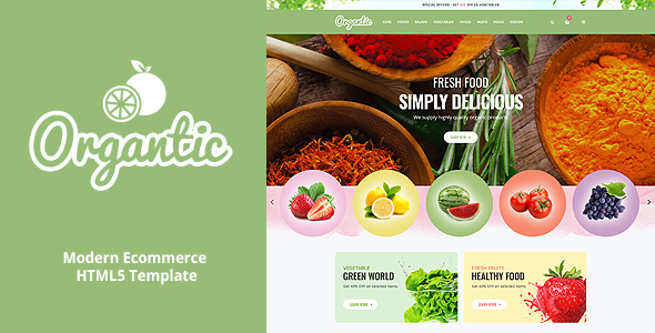 Organtic - Responsive Ecommerce HTML5 Template Organtic - Responsive Ecommerce HTML5 Template