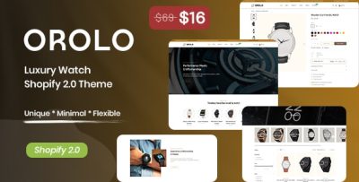 Orolo - Luxury Watch Shopify Theme