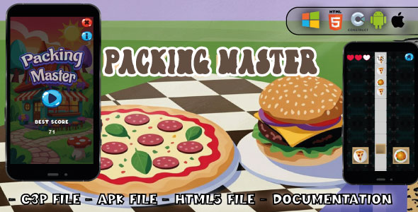 Packing Master - Casual Arcade Game - HTML5, Construct 3 Packing Master - Casual Arcade Game - HTML5, Construct 3