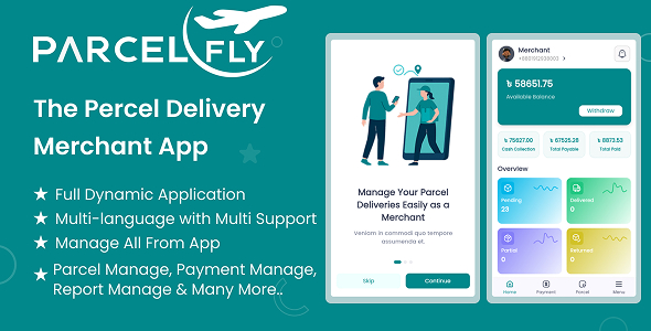 ParcelFly - The Parcel Delivery Complete Merchant App (Frontend Only) ParcelFly - The Parcel Delivery Complete Merchant App (Frontend Only)