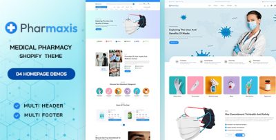 Pharmaxis - Medical Pharmacy & Drugstore Store Shopify Theme