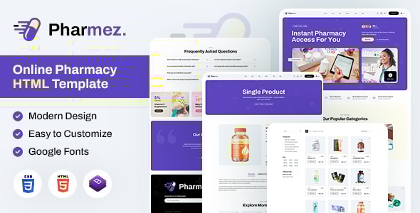 Pharmez | Online Pharmacy HTML Template Pharmez | Online Pharmacy HTML Template