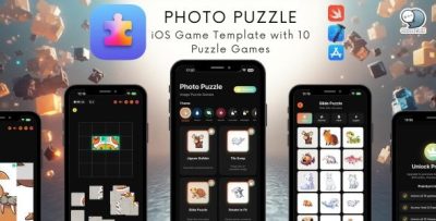 Photo Puzzle - iOS Game Template with 10 Puzzle Games | SwiftUI | IAP | Freemium Ready
