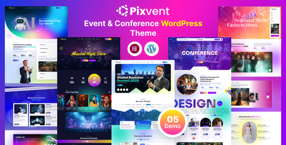 Pixvent - Event and Conference WordPress Theme Pixvent - Event and Conference WordPress Theme
