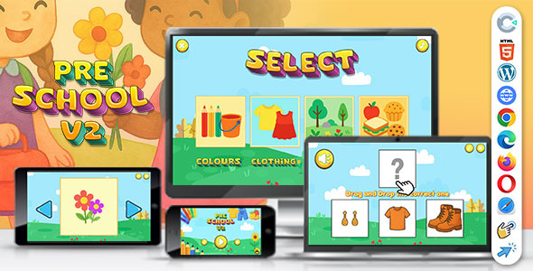 Pre School v2 Game (Construct 3 | C3P | HTML5) Educational Game Pre School v2 Game (Construct 3 | C3P | HTML5) Educational Game