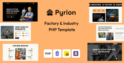 Pyrion - Factory & Industry PHP Template