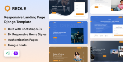 Reole - Django Responsive Landing Page Template