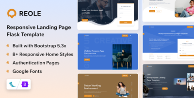 Reole - Flask Responsive Landing Page Template