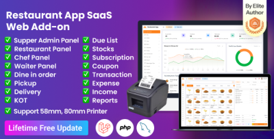 Restaurant App SaaS  Web Add-on