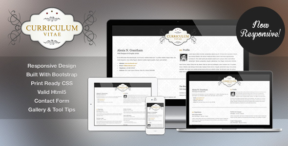Retro Elegance - CV / Resume Html Template Retro Elegance - CV / Resume Html Template