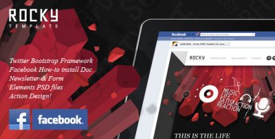 Rocky Facebook Fan Page Template