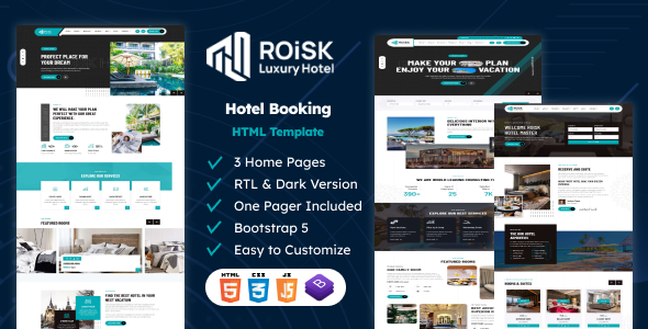 Roisk - Hotel Booking HTML Template Roisk - Hotel Booking HTML Template