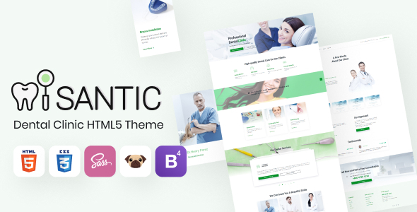 Santic - Dental Clinic HTML5 Theme, Doctor Directory Santic - Dental Clinic HTML5 Theme, Doctor Directory