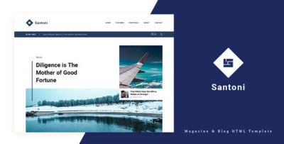 Santoni - Blog and Magazine HTML Template