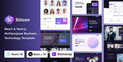 Silicon - React 19 & NextJs 16 Business & Technology Template