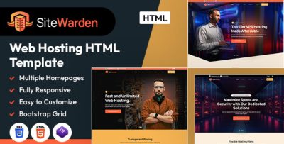 SiteWarden | Web Hosting HTML Template