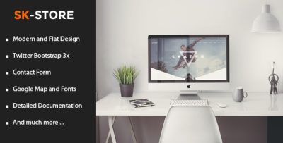 SK Store - Unique HTML Template for Sport and Athlete Stores