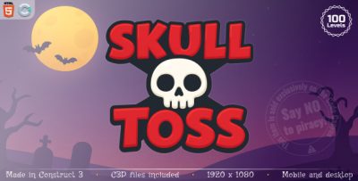 Skull Toss - HTML5 Casual game