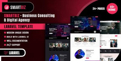 Smartbiz - Business Consulting & Digital Agency Laravel Template