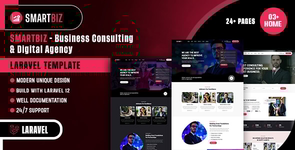 Smartbiz - Business Consulting & Digital Agency Laravel Template Smartbiz - Business Consulting & Digital Agency Laravel Template