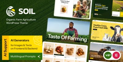 Soil - Organic Farm Agriculture WordPress Theme